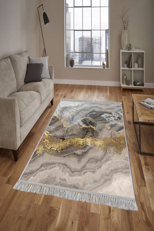 Covor de hol, ELS2375, 80x150 cm, Catifea, Multicolor