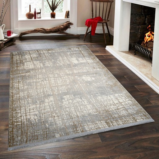 Covor de hol, Notta 1106 , 80x150 cm, 60% polipropilena/40% poliester, Gri / Bej / Crem