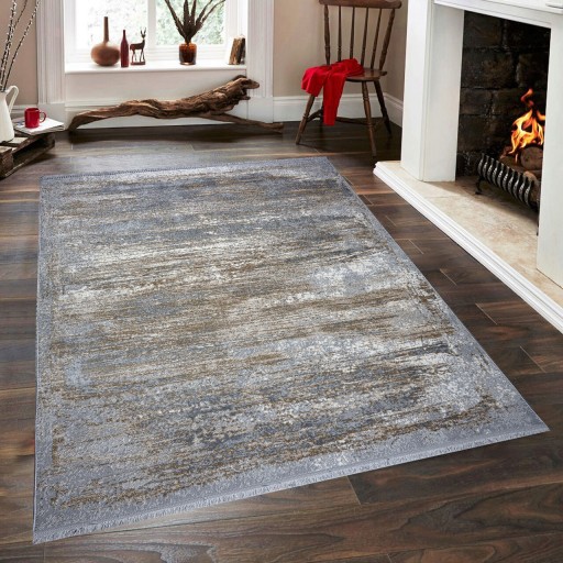 Covor de hol, Notta 1120 , 80x150 cm, 60% polipropilena/40% poliester, Gri / Bej / Crem