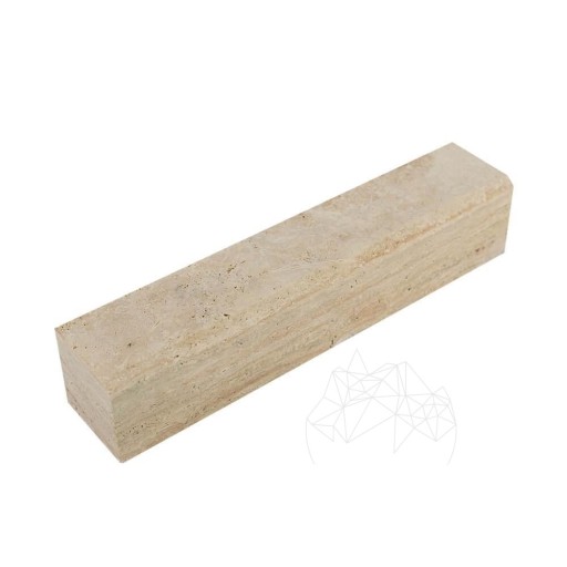 Bordura Travertin Classic Cross Cut, 10 x 10 x 50 cm (Bizot 2 cm 1L)