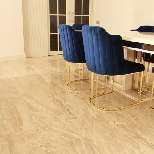 Travertin Striato Beige Mat, 61 x 30.5 x 1.2 cm