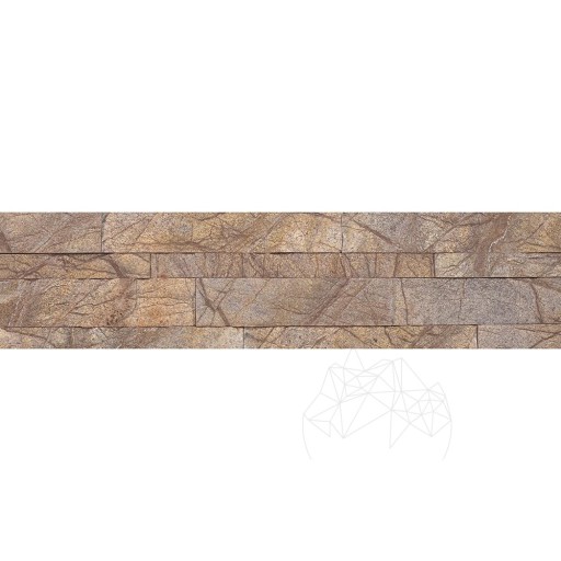 Panel 3D Marmura Flexibila SKIN - Rain Forest Brown, 60 x 15 cm (cu 3M pe spate)