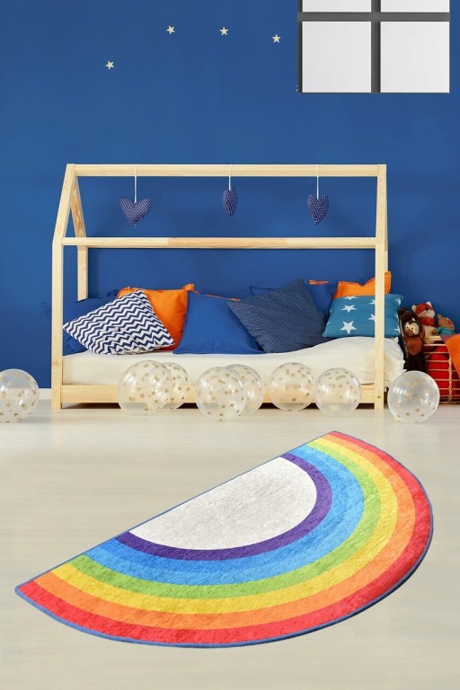 Covor, Rainbow , 50% catifea/50% poliester, Multicolor