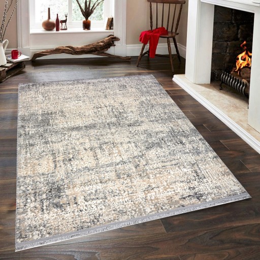 Covor de hol, Notta 1121 , 100x150 cm, 60% polipropilena/40% poliester, Gri / Bej / Crem