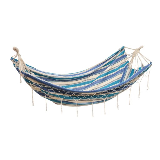 Hamac Blue&amp;white, Heinner, 200x150 cm, policoton, albastru/alb