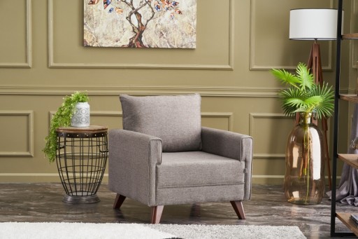 Fotoliu Bella Armchair, Balcab Home, 82x81x85 cm, lemn, maro