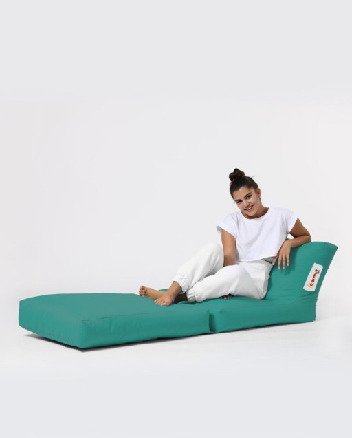 Fotoliu extensibil, Siesta, Ferndale Bean Bag, 55 - 180 cm, poliester impermeabil, turcoaz