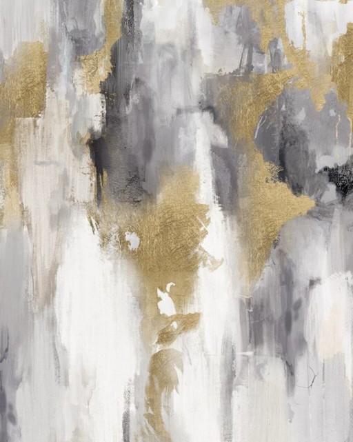 Tablou, Grey/Gold, Mauro Ferretti, 80x100 cm, canvas/lemn de pin