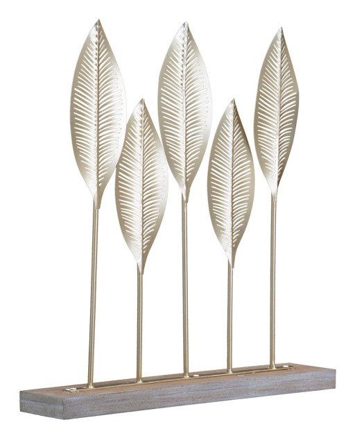 Decoratiune Leaf, Mauro Ferretti, 47x52.5 cm, fier, auriu