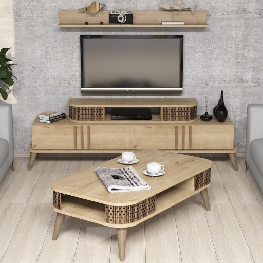 Mobilier living, Hommy Craft, Eylul, pal melaminat, stejar