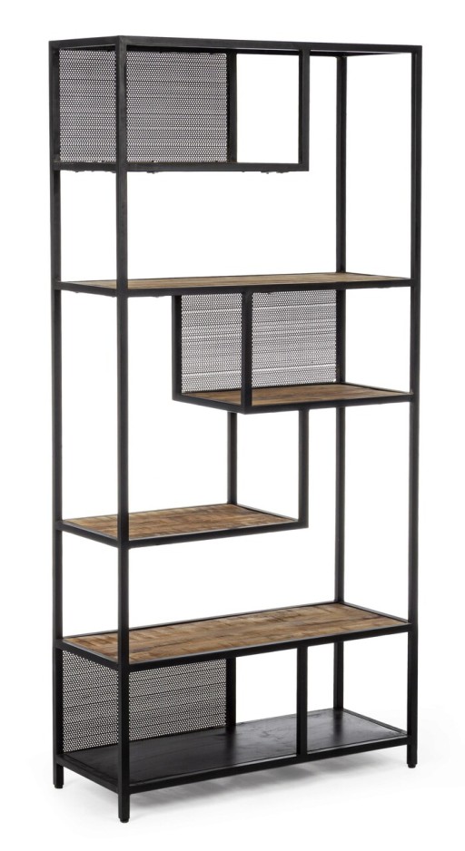 Corp biblioteca Roderic, Bizzotto, 84 x 35 x 188 cm, otel/lemn de mango