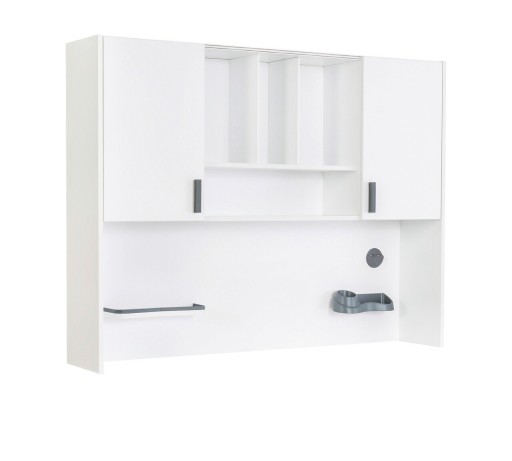 Raft pentru birou, Çilek, White Wide Study Unit, 136.5x104.5x28.5 cm, Multicolor