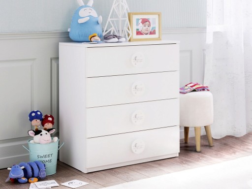 Dulap, Çilek, Baby Cotton Sl Dresser, 77x80x41 cm, Multicolor