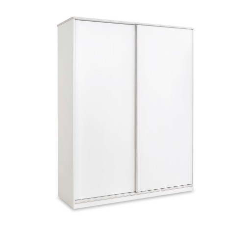 Dulap pentru haine, Çilek, White Sliding Wardrobe, 164.5x206.5x59 cm, Multicolor