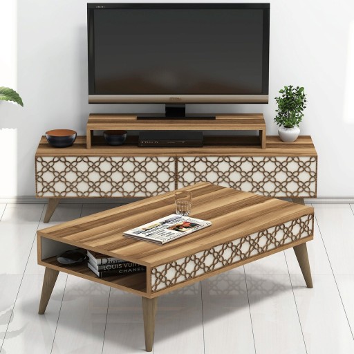 Set mobilier living, Hommy Craft, City, Maro/Crem