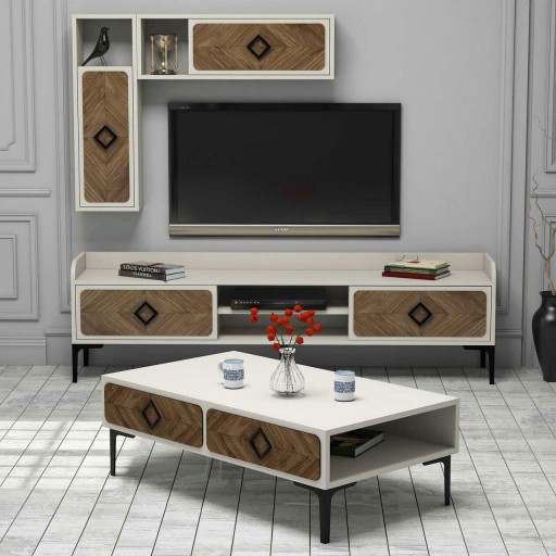 Set mobilier living, Hommy Craft, Samba, Maro/Crem