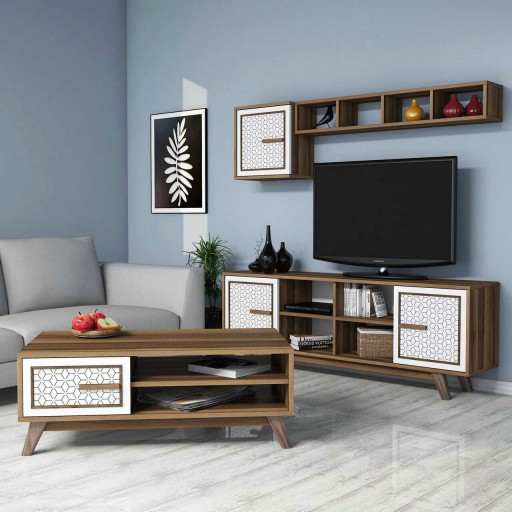 Set mobilier living, Hommy Craft, Ayla, Nuc/Alb