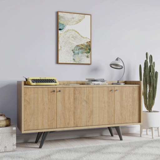 Consola, Mod Design, Lizbon, 150x75x40 cm, Stejar