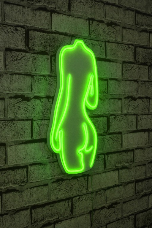 Decoratiune luminoasa LED, Sexy Woman, Benzi flexibile de neon, DC 12 V, Verde