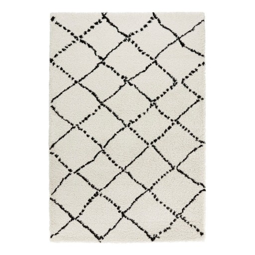 Covor Mint Rugs Hash, 120 x 170 cm, bej - negru