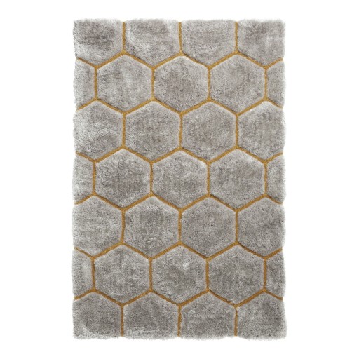 Covor Think Rugs Noble House, 120 x 170 cm, gri-galben