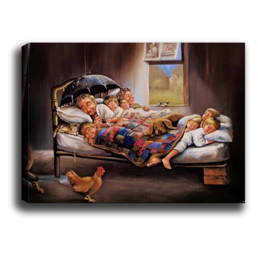 Tablou Tablo Center Happy Family, 70 x 50 cm