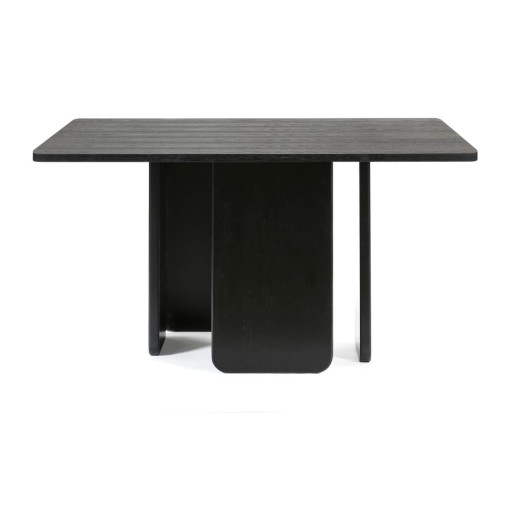 Masă de dininig Teulat Arq, 137 x 137 cm, negru