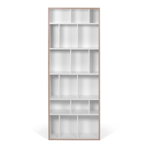 Bibliotecă albă TemaHome Group, lățime 72 cm