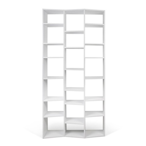 Bibliotecă albă 108x224 cm Valsa – TemaHome