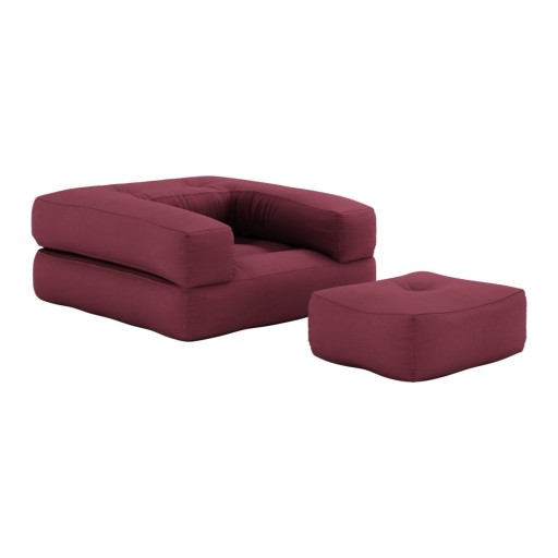 Fotoliu variabil Karup Design Cube Bordeaux