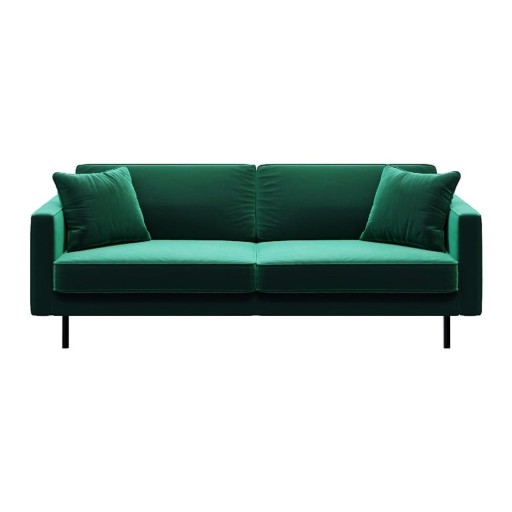 Canapea verde cu tapițerie din catifea 207 cm Kobo – MESONICA