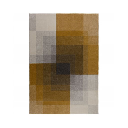 Covor Flair Rugs Plaza, 120 x 170 cm, gri - galben