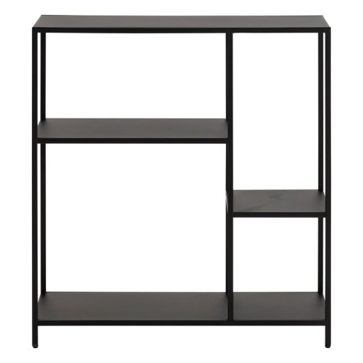 Bibliotecă neagră din metal 80x86 cm Newcastle – Actona