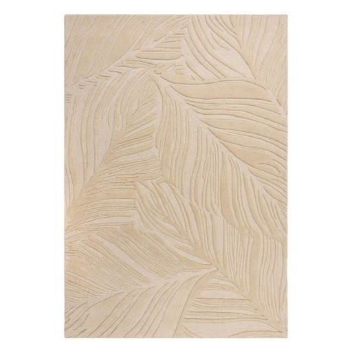 Covor din lână Flair Rugs Lino Leaf, 120 x 170 cm, bej