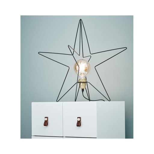 Decorațiune luminoasă Markslöjd Asterix, înălțime 49 cm, negru