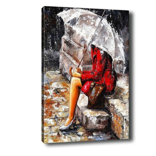 Tablou Tablo Center Waiting in the Rain, 40 x 60 cm