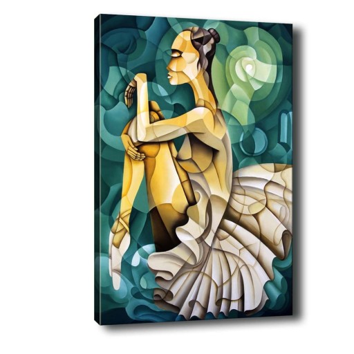 Tablou Tablo Center Geometric Ballerina, 100 x 140 cm