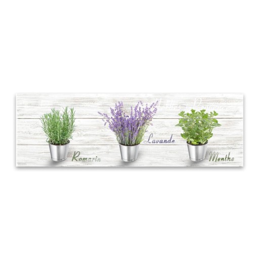 Tablou Styler Canvas Shabby Herbs, 27 x 75 cm