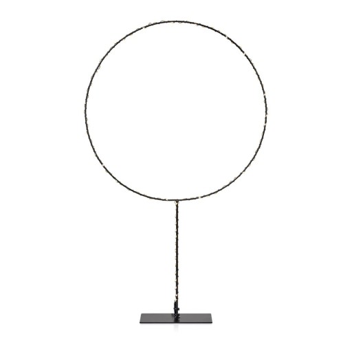 Decorațiune luminoasă de Crăciun Markslöjd Alpha Circle, negru