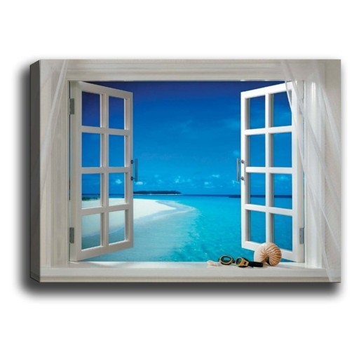 Tablou Tablo Center Open Window, 70 x 50 cm