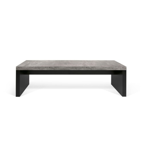 Bancă în decor de beton TemaHome Detroit, 140 x 43 cm, negru - gri