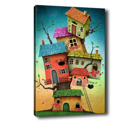 Tablou Tablo Center Tree Houses, 40 x 60 cm