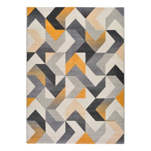 Covor Universal Gladys Abstract, 160 x 230 cm, portocaliu-gri