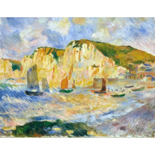 Reproducere tablou Auguste Renoir - Sea and Cliffs, 90 x 70 cm