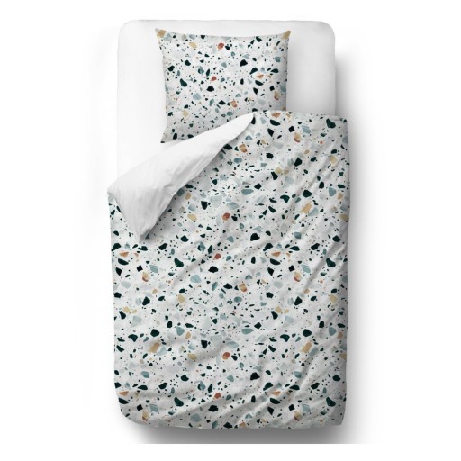 Lenjerie de pat din bumbac satinat Butter Kings Venetian Terrazzo, 135 x 200 cm