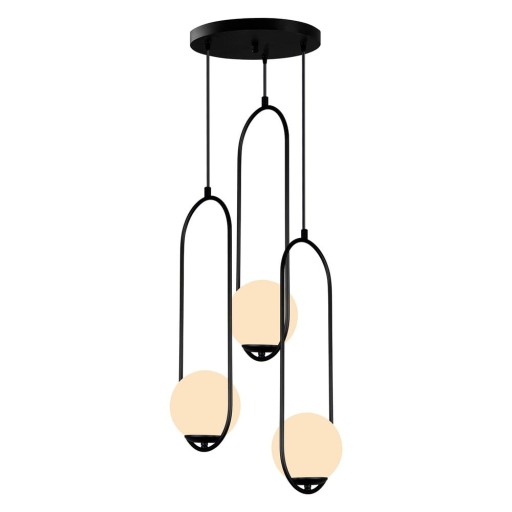 Lustră Squid Lighting Arch, înălțime 146 cm, negru