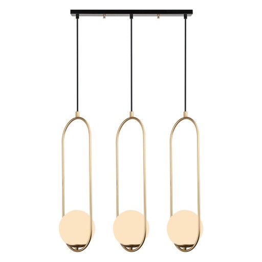 Lustră Squid Lighting Arch, înălțime 146 cm, auriu