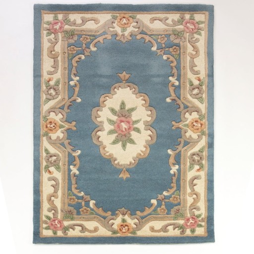 Covor din lână Flair Rugs Aubusson, 120 x 180 cm, albastru