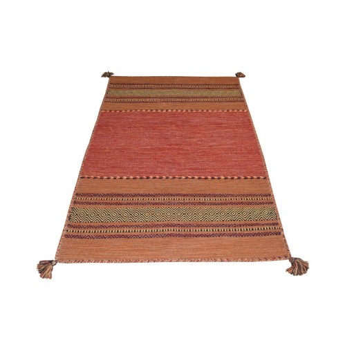 Covor din bumbac Floorita Antique Kilim, 160 x 230 cm, portocaliu