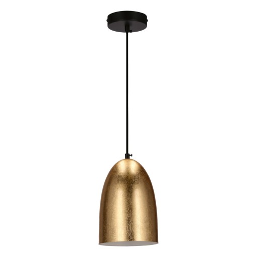 Lustră aurie cu abajur din metal ø 14 cm Icaro – Candellux Lighting